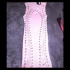 Pink boutique dress.